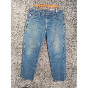 Carhartt Jeans Men 40/32 Blue Relaxed Fit Straight Leg High Rise Mid Wash Denim